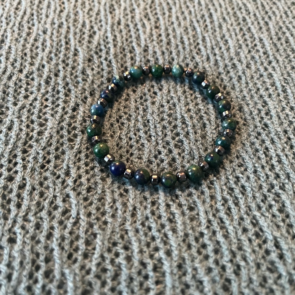 Phoenix Lapis Beaded Bracelet Set - Picture 6 of 6
